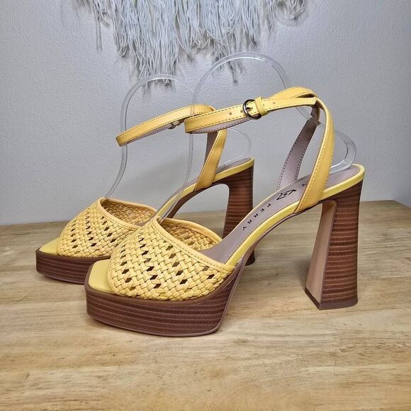 Katy Perry The Steady Ankle Strap Heels Pineapple Yellow Size 8.5 - Picture 5 of 14